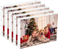 NIUBEE 5x7 Acrylic Picture Frame 5 Pack - Thick Clear Double Sided