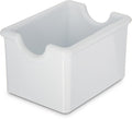 Carlisle Styrene Sugar Caddy White - Durable Counter Organizer