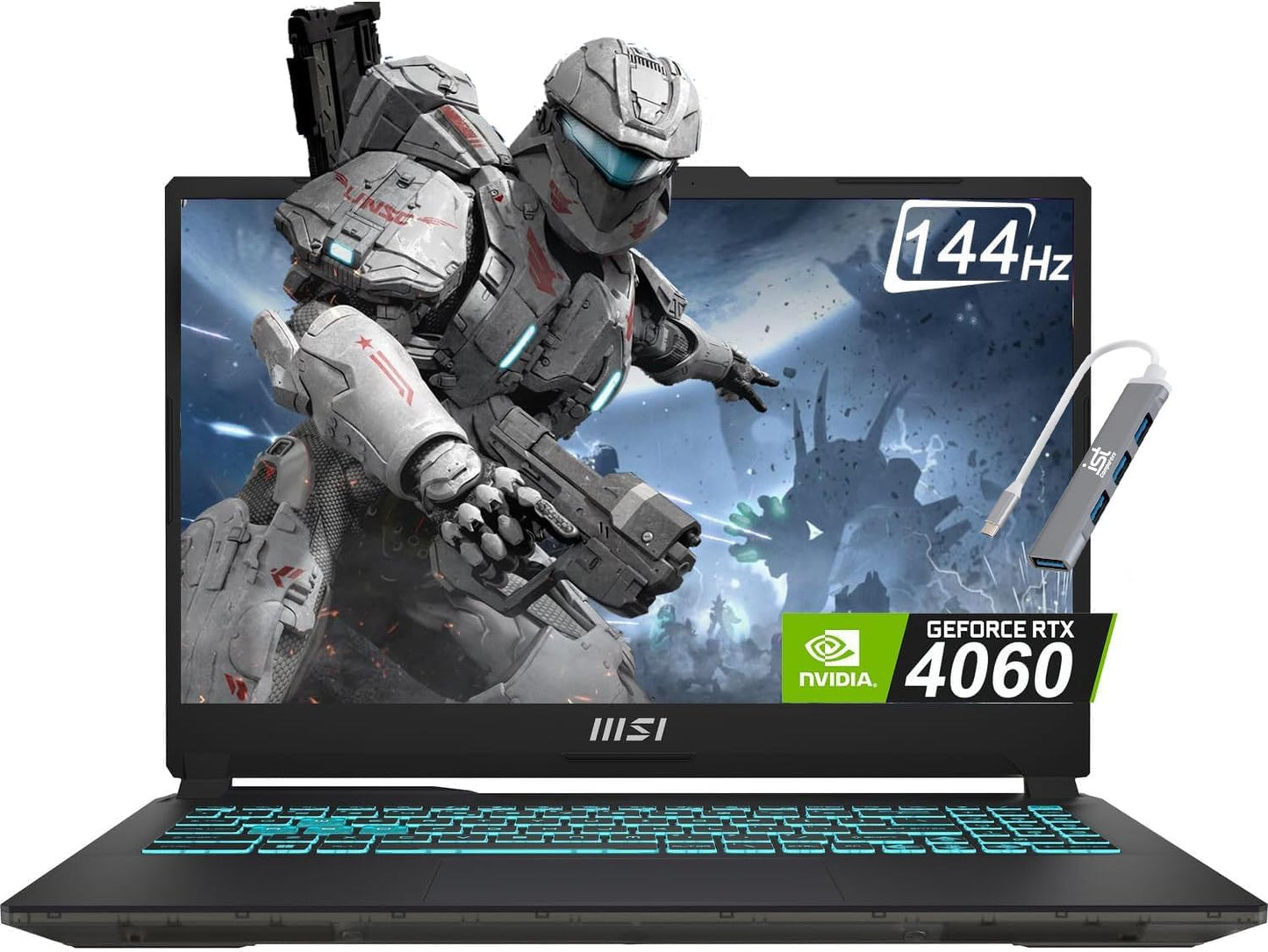 MSI Cyborg 15 Thin GF63 Gaming Laptop with RTX 4060 Graphics