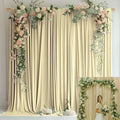 10x10FT Beige Curtains Backdrop Panels for Parties - Wrinkle Free