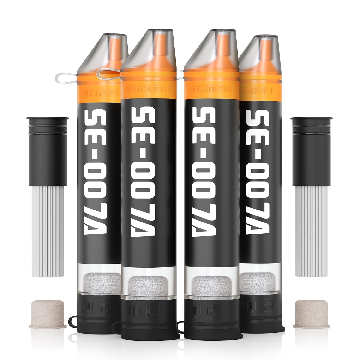 Personal Straw Water Filter for Hiking, Camping, and Travel