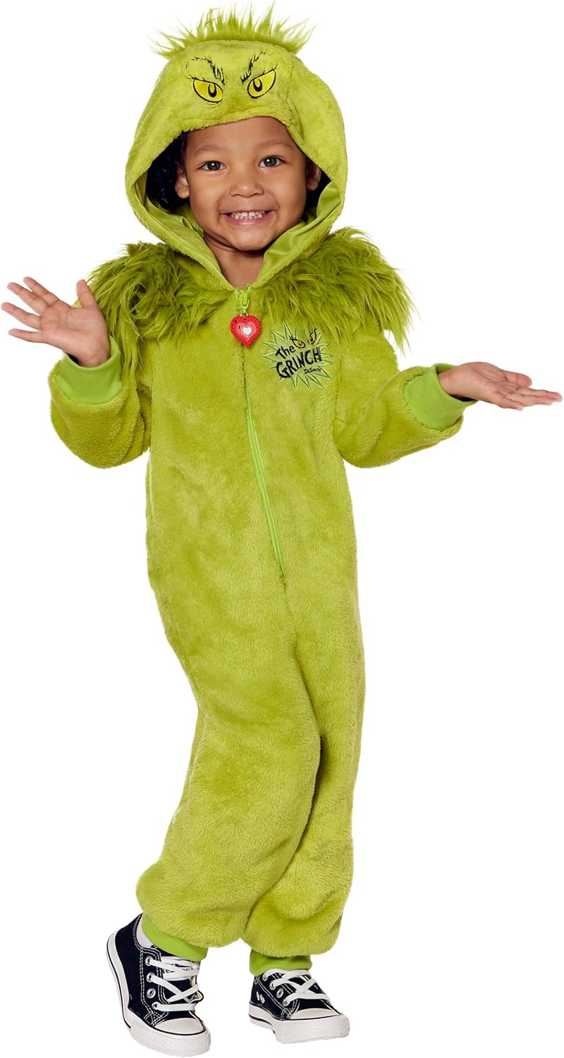 Toddler Grinch Costume for Christmas Fun and Halloween Spirit