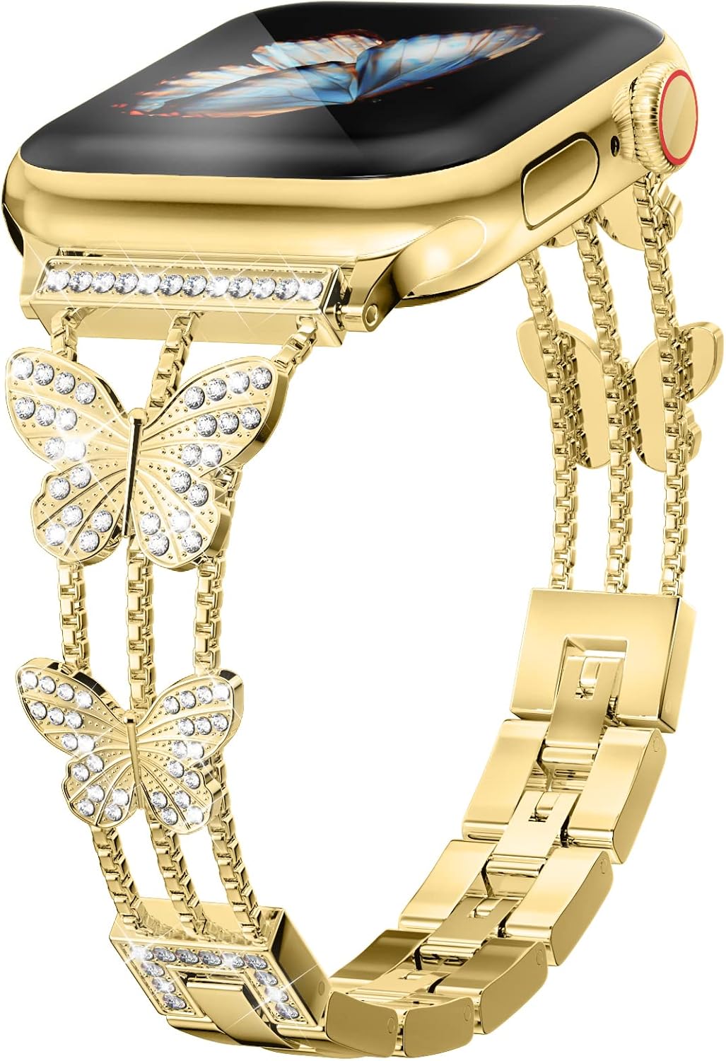 Dazzle Apple Watch with Musk-MSKR Diamond Band
