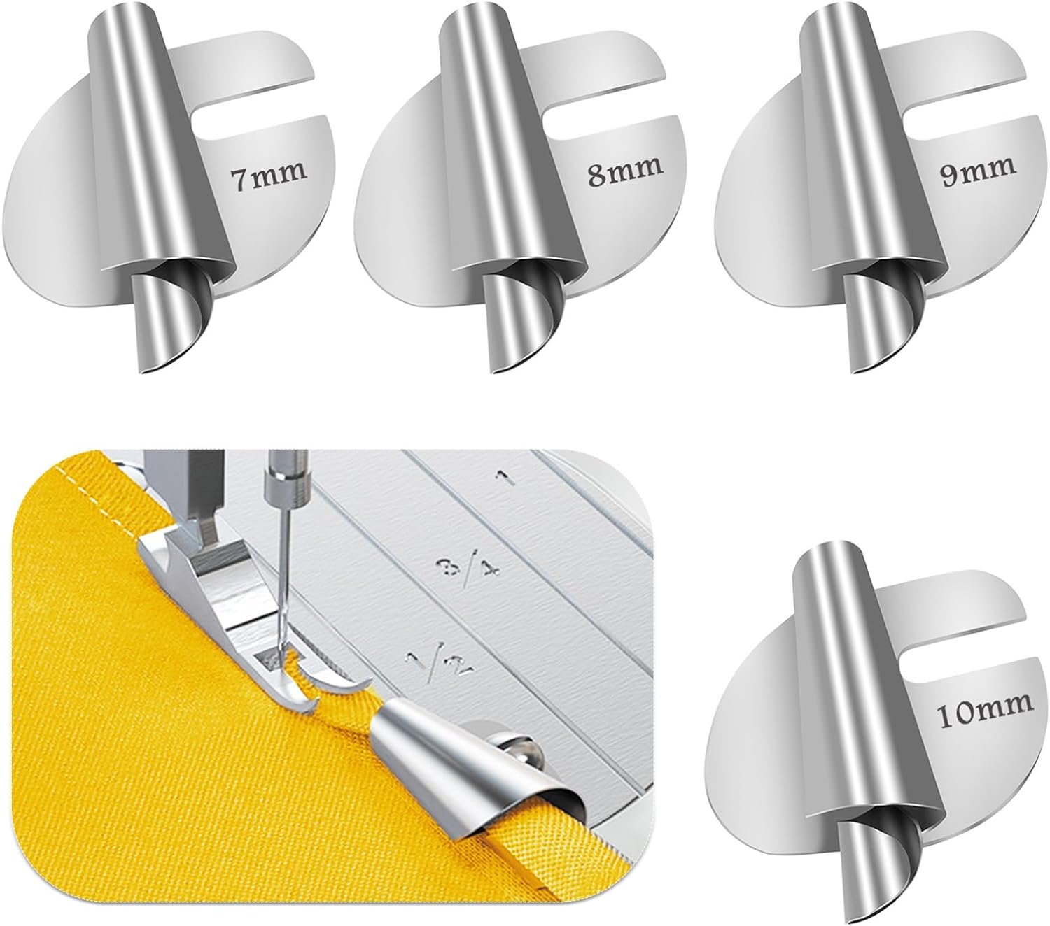 TIGARI Rolled Hem Presser Foot Set