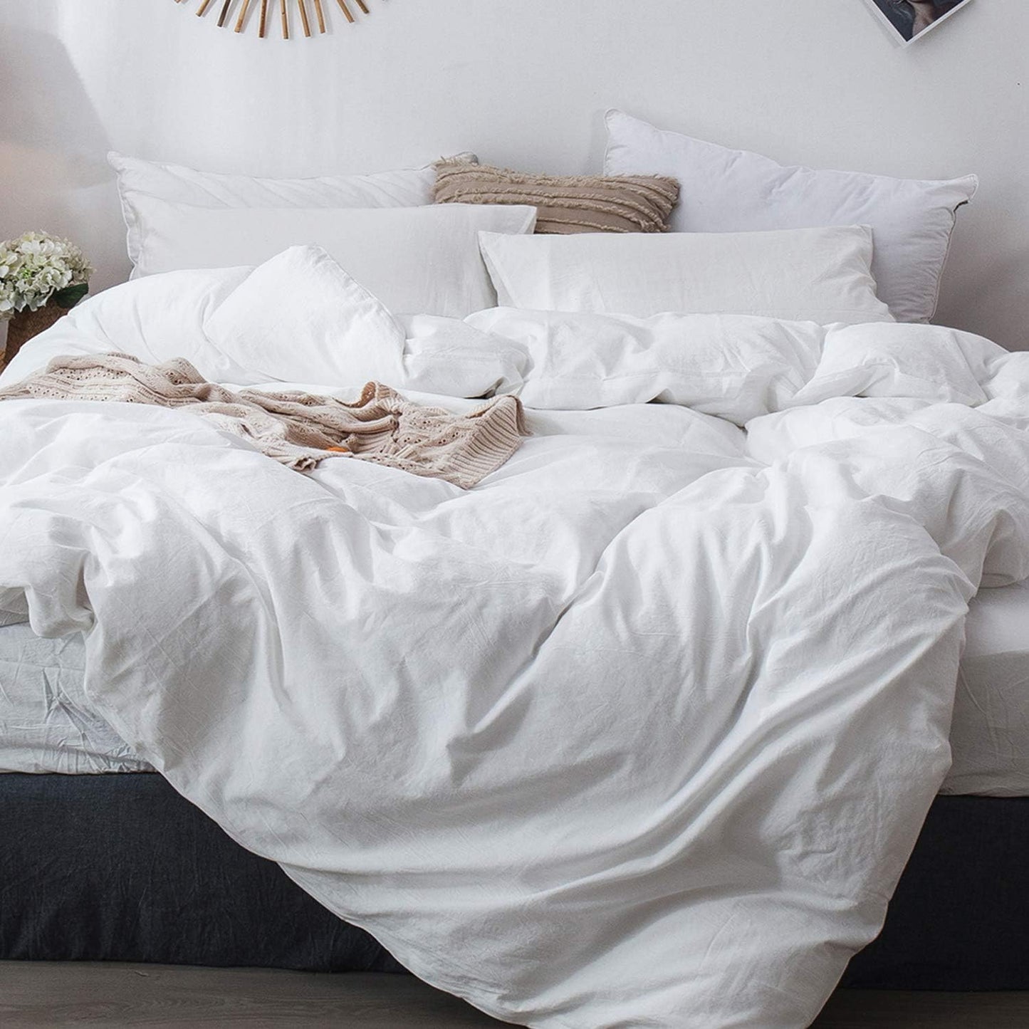 MooMee Bedding Duvet Cover Set for a Cozy Twin Bed Experience