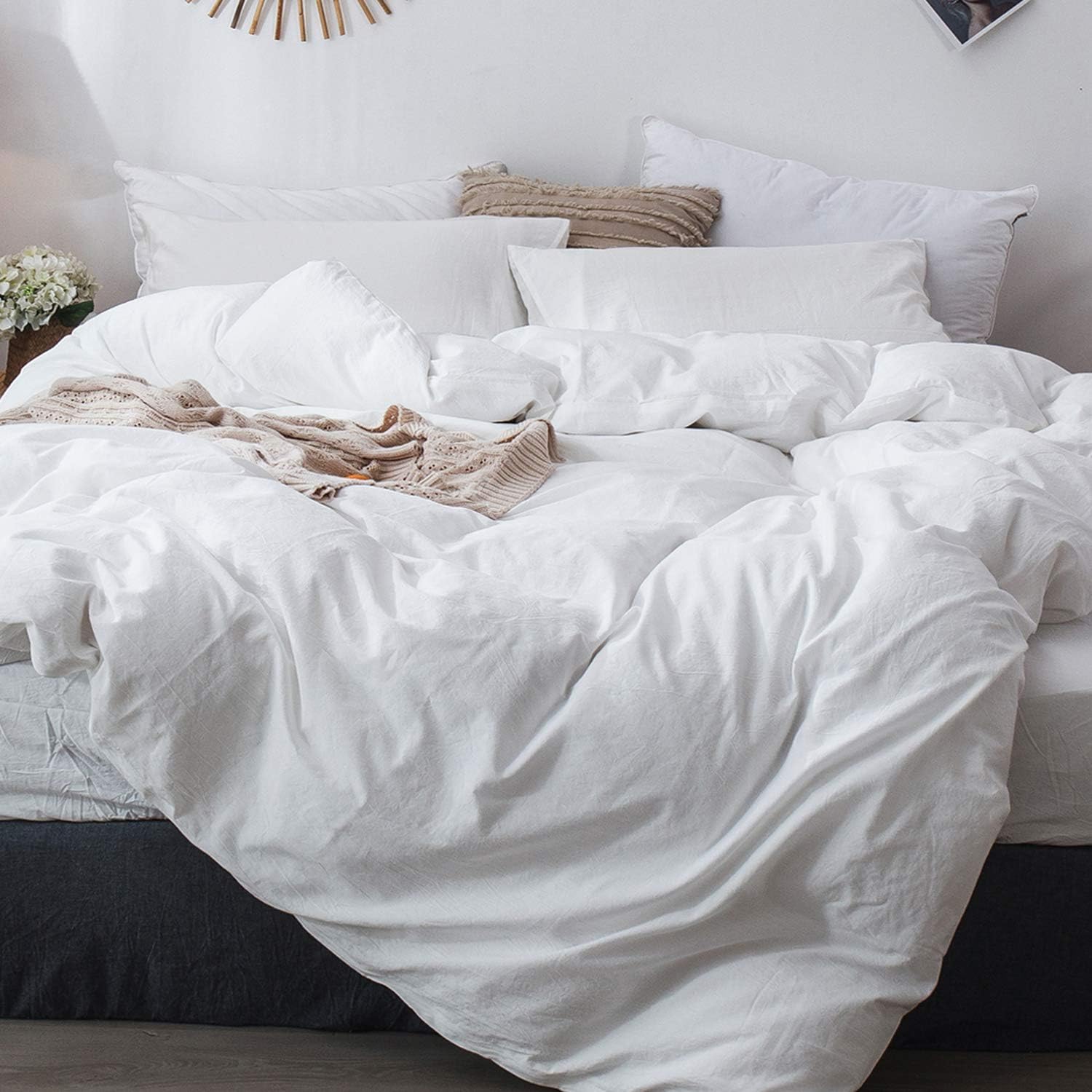 MooMee Bedding Duvet Cover Set for a Cozy Twin Bed Experience