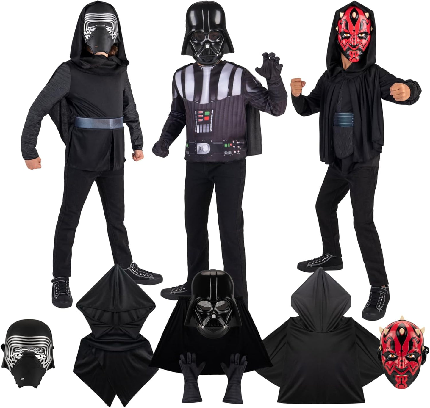 STAR WARS Villains Official Youth Dress-Up Set with Costumes