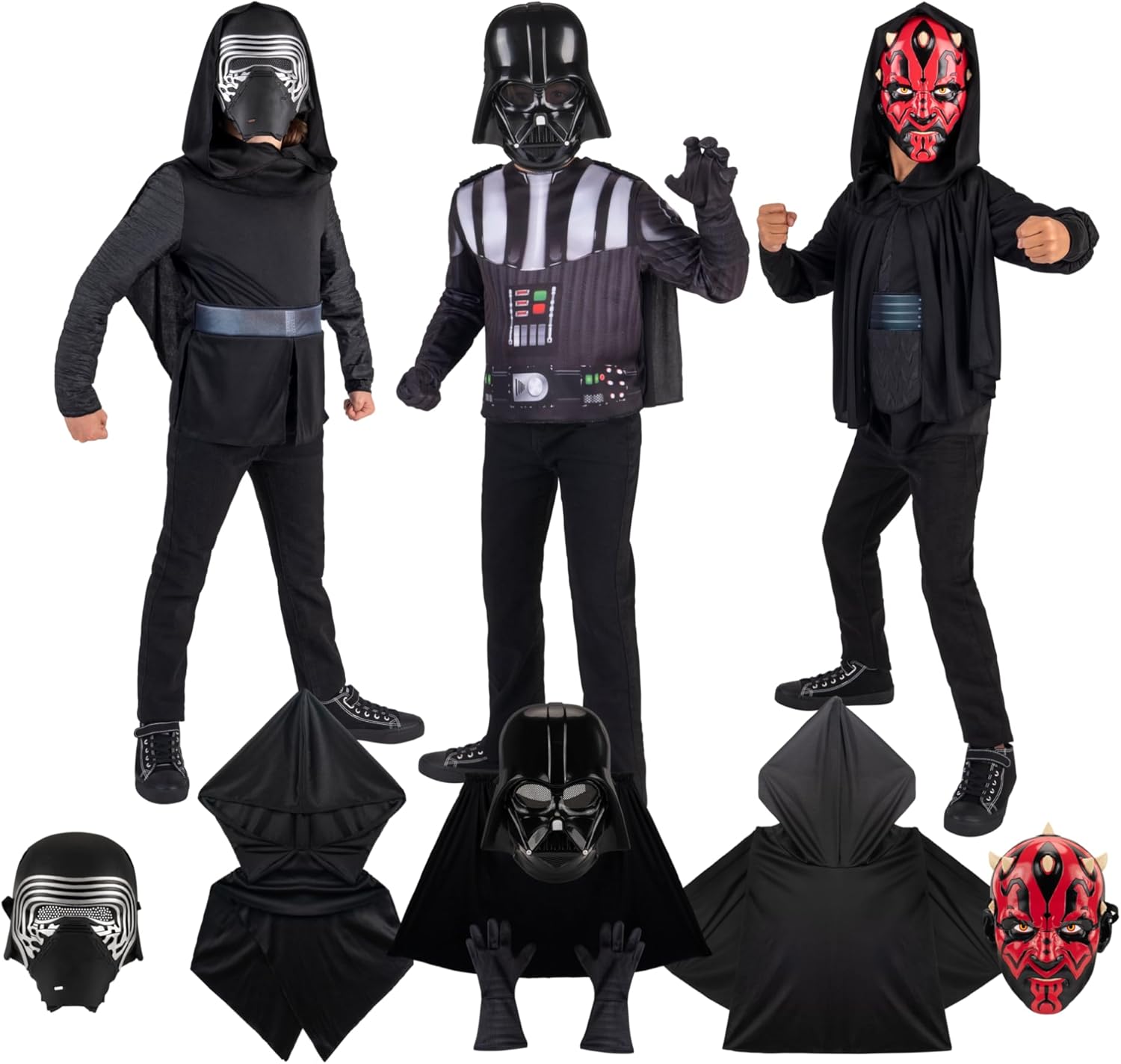 STAR WARS Villains Official Youth Dress-Up Set with Costumes