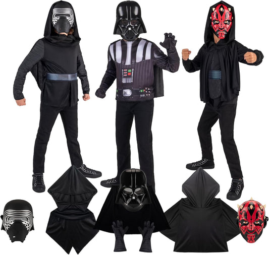 STAR WARS Villains Official Youth Dress-Up Set with Costumes