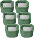 Caraway 6pc Food Storage Container Set - Compact Glass Sage