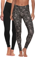 Felina Super Soft Lightweight Leggings for Women - 2-Pack Set
