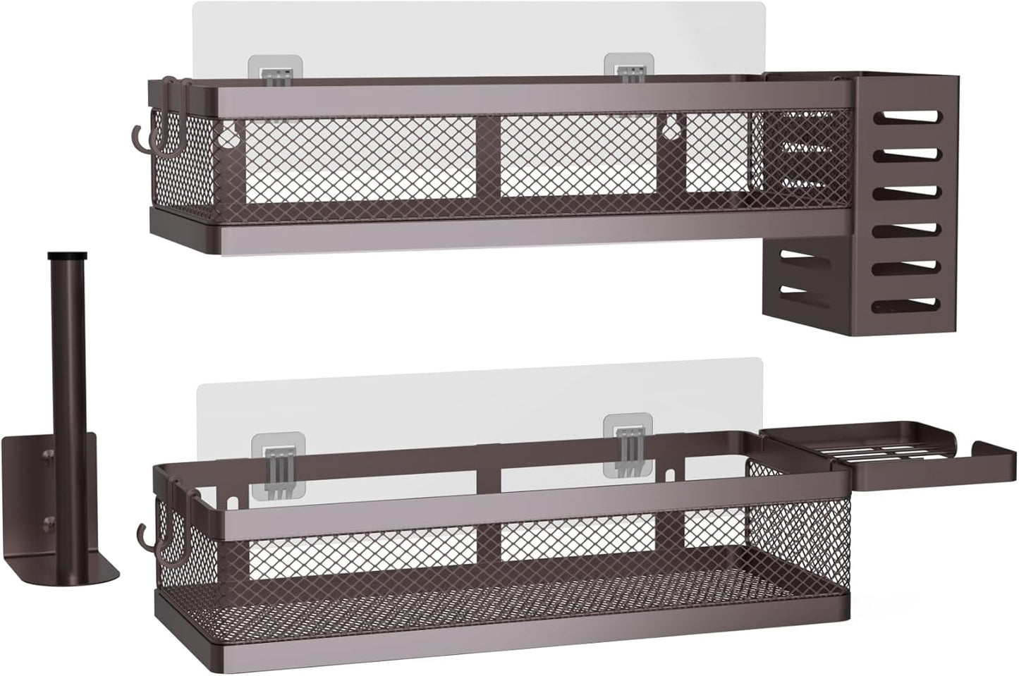 PUSDON Metal Wall Hanging Basket Set for Stylish Storage Solutions