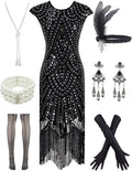 Letter Love Vintage Lace Fringed Gatsby 1920s Cocktail Dress Dresses