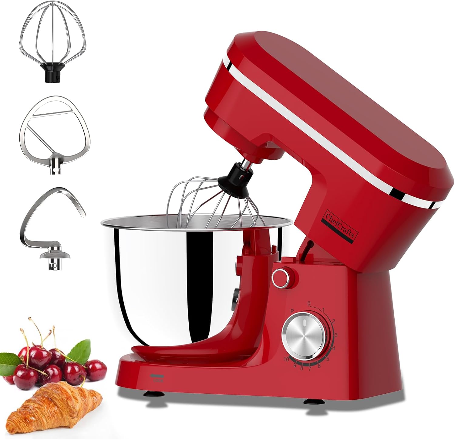 Household Stand Mixer with 6.5 Quart Bowl for Baking Needs