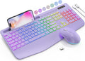 SABLUTE Wireless Keyboard and Mouse Combo - Ergonomic Backlit Set
