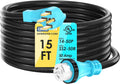 50 Amp 15 ft Generator Extension Cord NEMA 14-50P to SS2-50R - Heavy