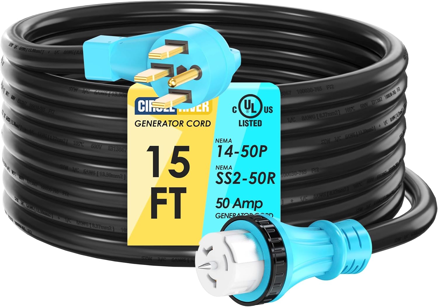 50 Amp Generator Extension Cord for Safe Power Connection