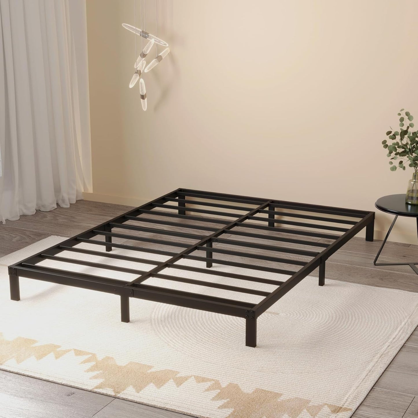 King Size Bed Frame No Box Spring Needed for Ultimate Comfort