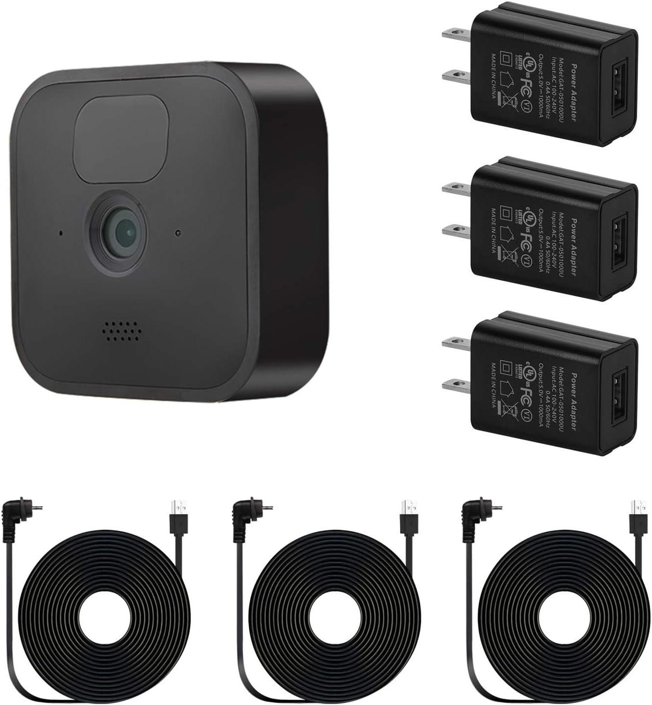 3-Pack Weatherproof Power Adapter Set - Zeshbit