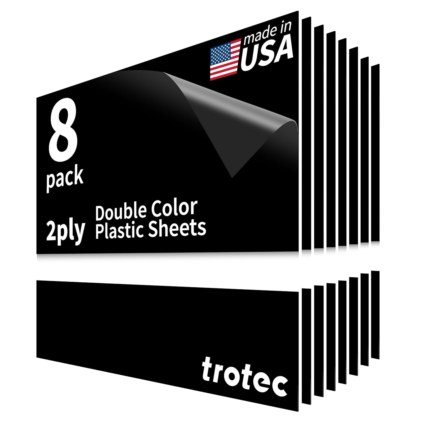 Trotec TroLase Laser Engraving Double Color Plastic Sheet 12x12