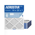 Aerostar 16x25x1 MERV 6 Pleated Air Filter for HVAC Systems