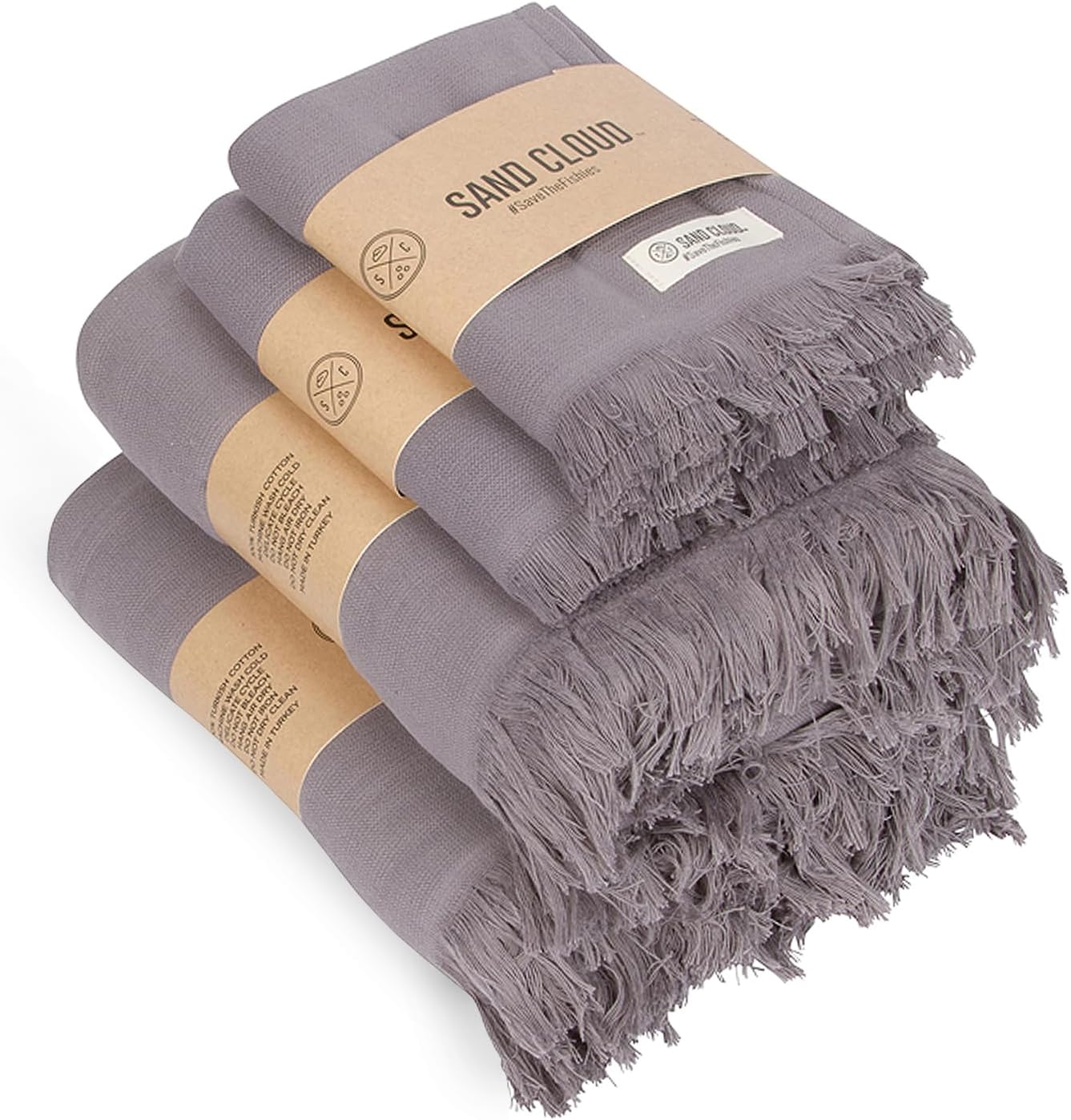 Sand Cloud Turkish Bath Towels Bundle - Large Organic Cotton Set
