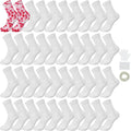 Silkfly 20 Set White Cotton Socks for Tie Dye Kit - DIY Party Pack