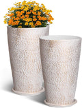 VEVOR Tall Outdoor Planters Set of 2 for Stylish Gardening
