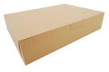 SCT Kraft One-Piece Non-Window Bakery Boxes 19 x 14 x 4 - Sturdy Kraft