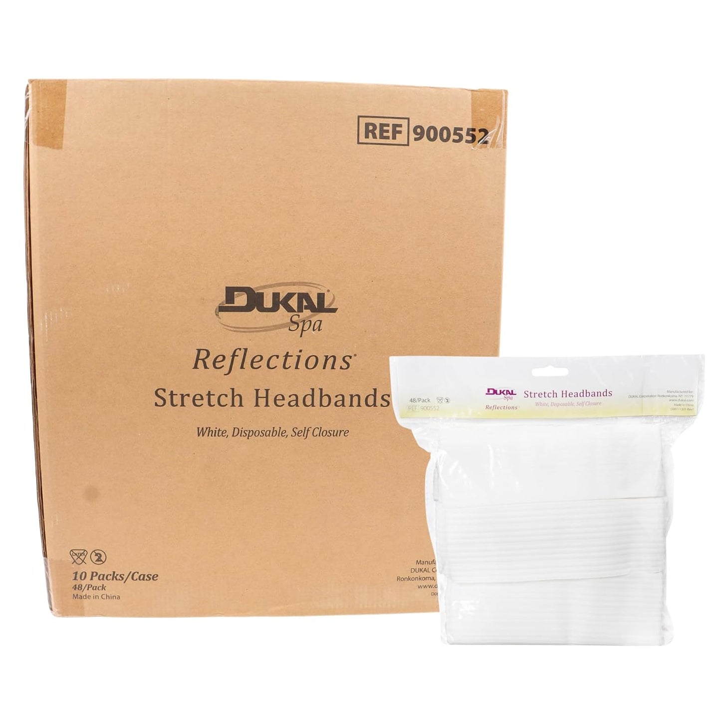 Dukal Reflections Stretch Headband for Comfortable Spa Use