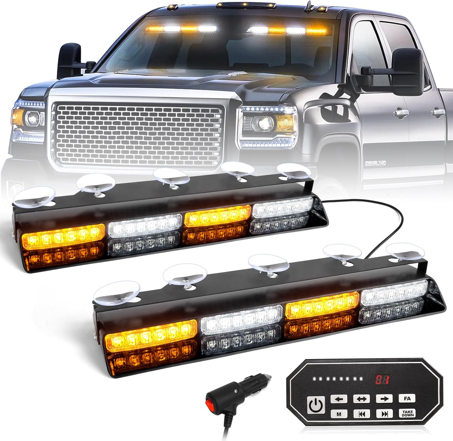 HLauto 604N Emergency Dash Strobe Lights for Safety and Visibility