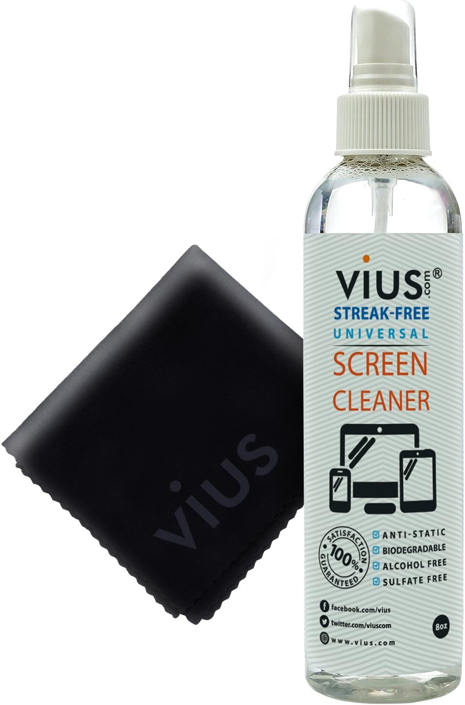 vius Premium Screen Cleaner Spray - Gently Cleans Screens