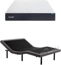 LUCID 10 Inch Medium Gel Memory Foam Mattress & L300 Adjustable Base