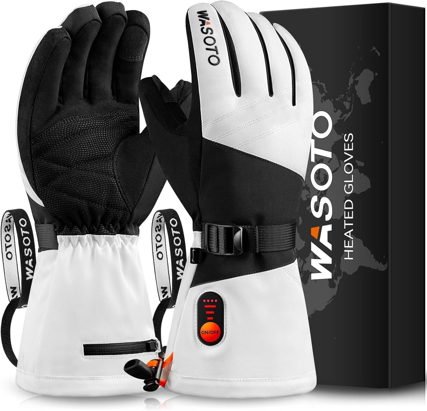 Heated Gloves for Men Women Waterproof Touchscreen Winter Use
