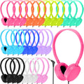 30 Pack Kids Headphones Bulk for Classroom School Library - Durable