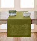 Solino Home Linen Table Runner 14 x 120 in - Avocado, Classic
