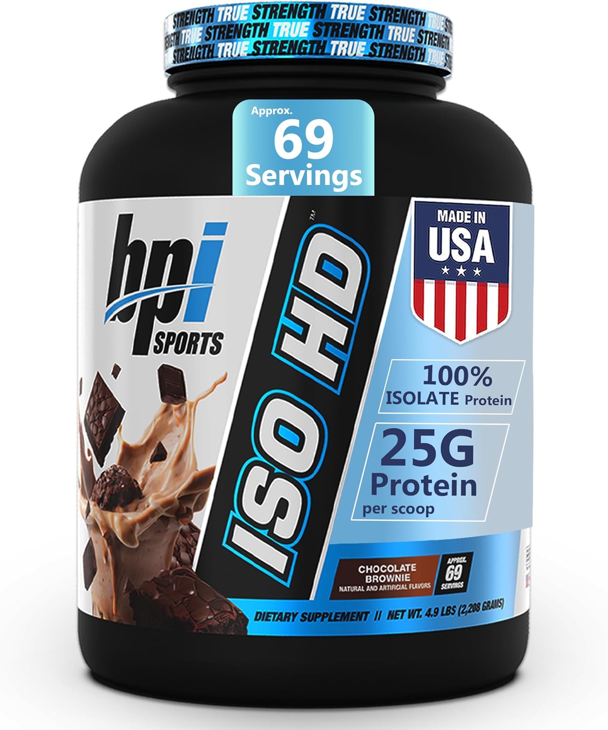 BPI Sports ISO HD Isolate Protein Powder for Lean Muscle Gain
