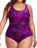 Daci Women Plus Size One Piece Swimsuit - Tummy Control and Ruched Fit