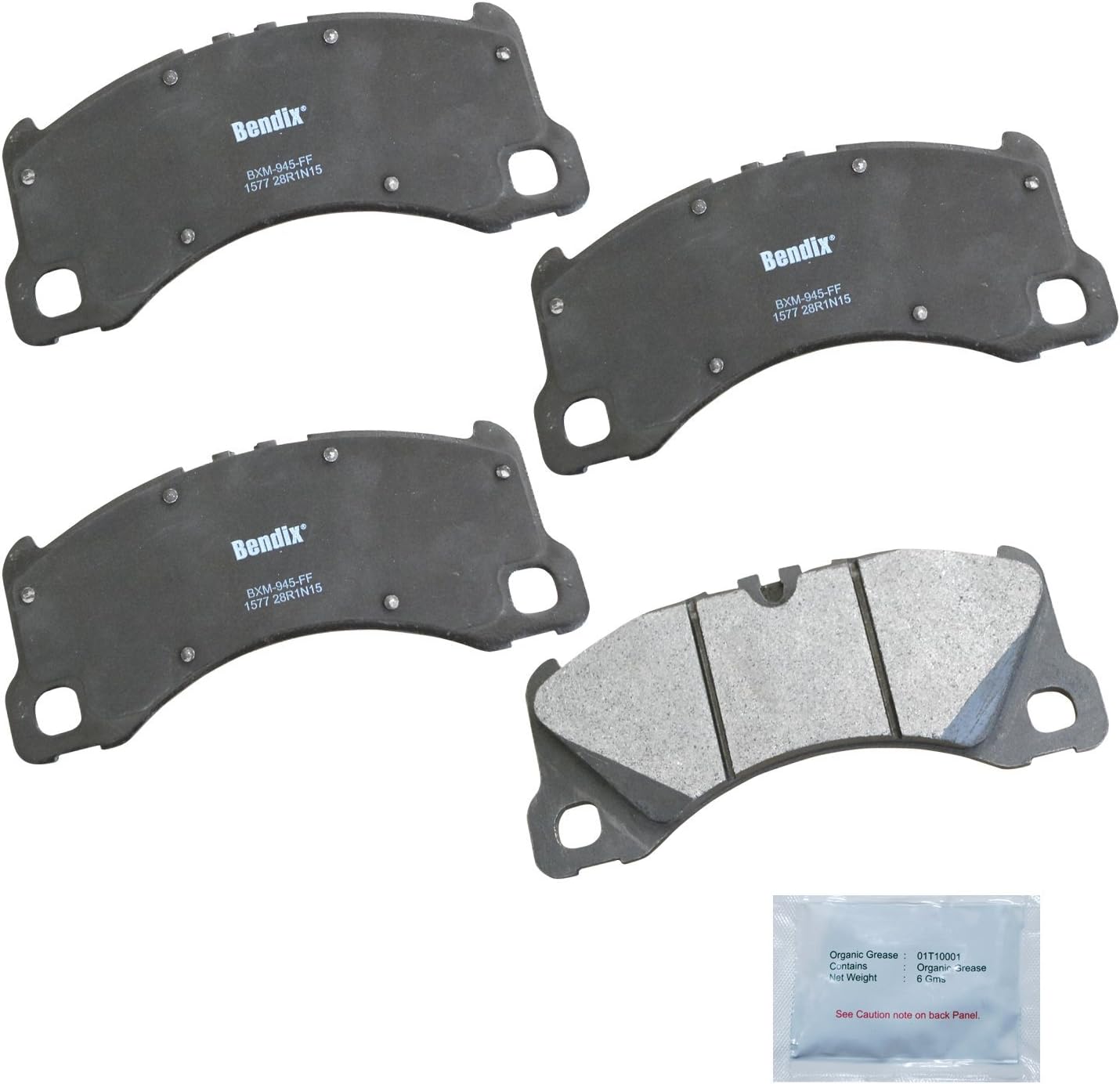Bendix Priority1 CFM1577 Semi-Metallic Brake Pads for Porsche