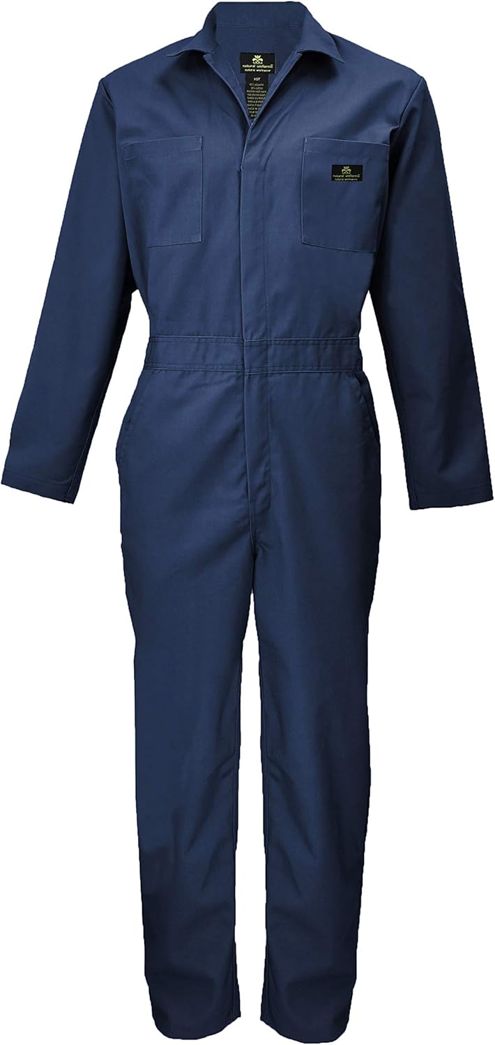 Natural Uniforms Mens Long Sleeve Zip Up Twill Coverall Review