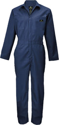 Mens Long Sleeve Twill Zip Up Coverall for Work - Stain Resistant
