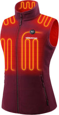 Venustas Women's Fleece Heated Vest for Ultimate Warmth and Comfort