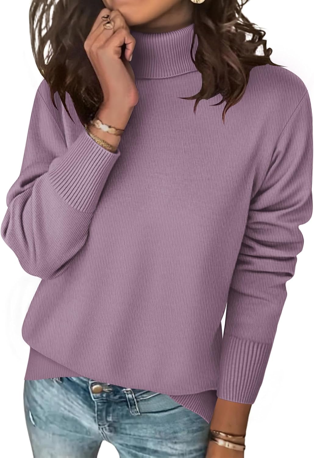 Zeagoo Women's Turtleneck Sweater for Cozy Fall Style