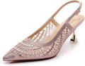 VenusCelia Women's Charming Lady Slingback Pump Shoe - Dressy