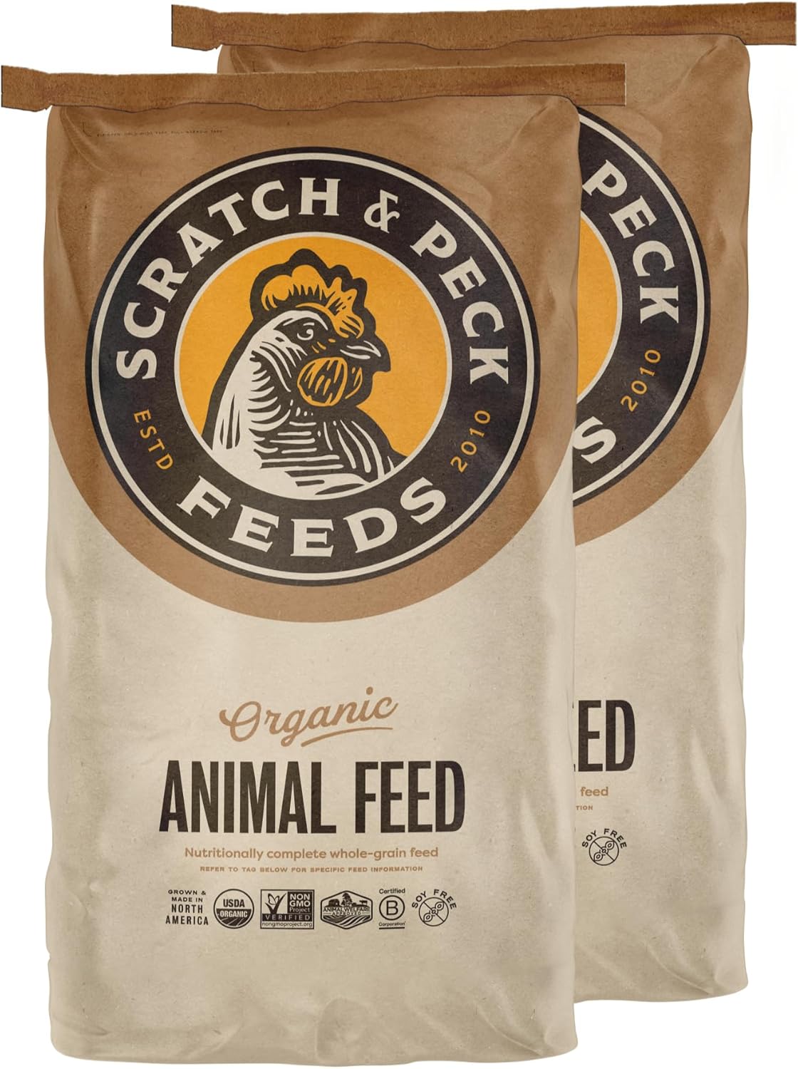 Scratch and Peck Feeds Whole Grain Layer Mash for Chickens