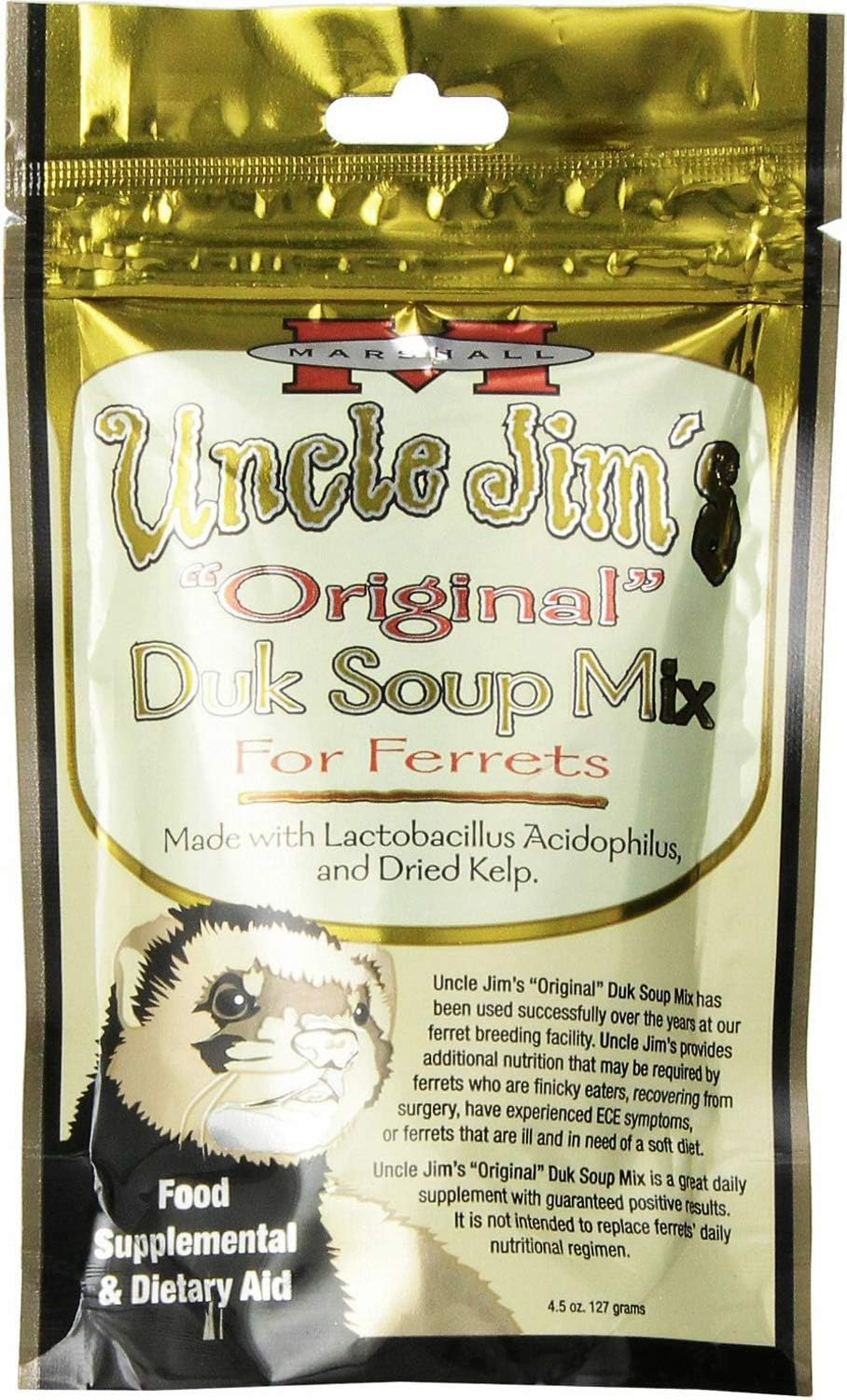 Marshall Uncle Jim's Original Duk Soup Mix for Ferrets 4.5oz Pack