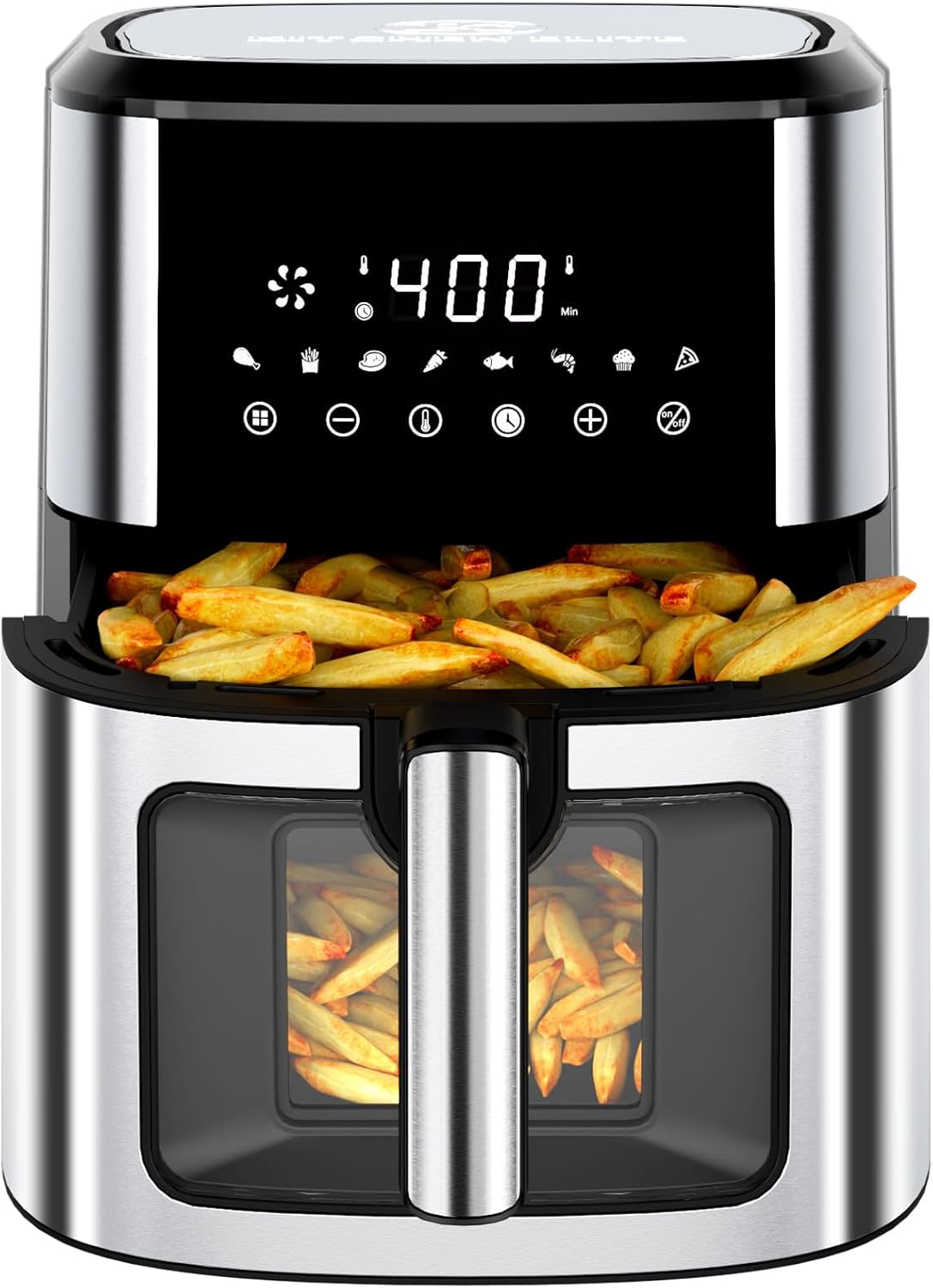 Kitchen Elite Air Fryer XL 8.5QT with View Window and 8-in-1 Control