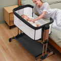 3 in 1 Baby Bassinet with Comfy Mattress and Adjustable Height