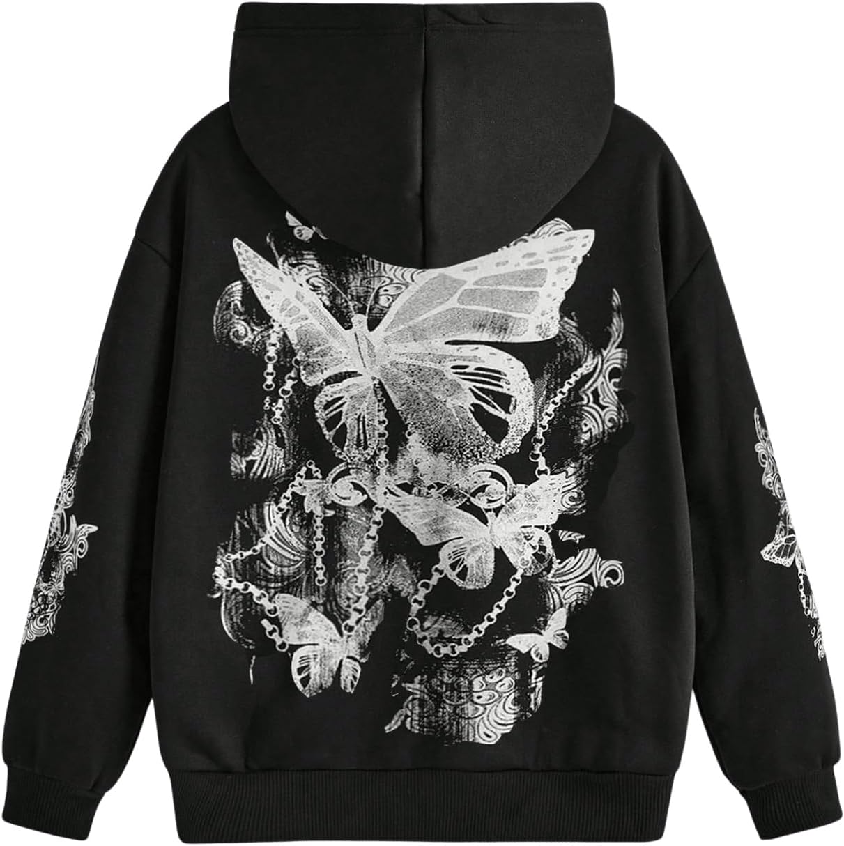 SOLY HUX Butterfly Print Hoodie: Stylish and Cozy!