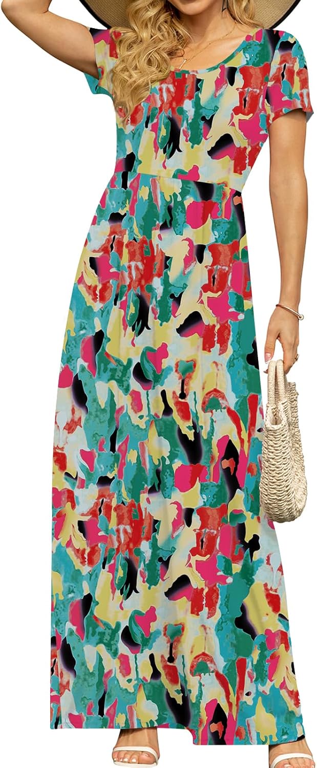 DB MOON Womens Summer Maxi Dresses with Pockets for Any Occasion